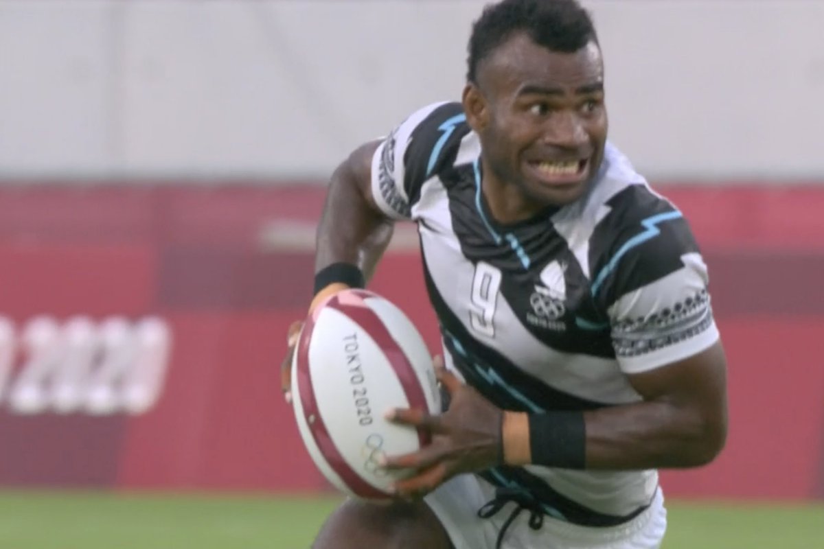 Love seeing #FijiRugby win the Olympic #Rugby7s gold medal. They own that event. #Tokyo2020 <a href="/fijirugby/">Fiji Rugby Union</a>