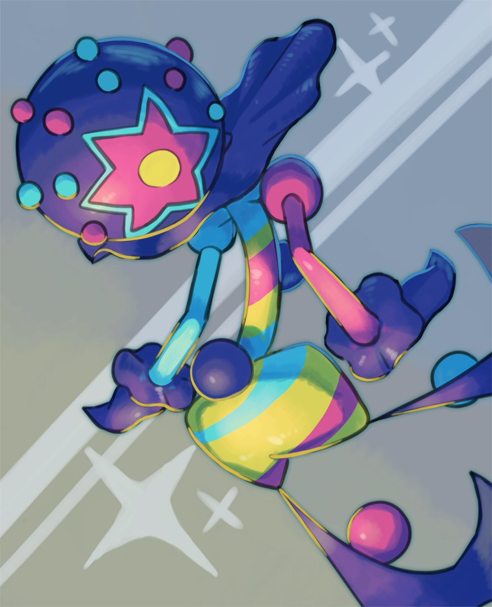 ポケモンイラスト ズガドーンくんの色違い祈願絵です。 バトル前に頭を