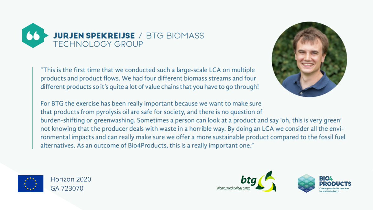Bio4Products's tweet photo. In #Bio4Products, @btgworld conducted a study into the #environmental impacts of our 4 products

The #LCA involved an analysis of 17 different impacts linked to human #health, #ecosystems and resources 🌏

Find out more in our final project brochure 👉
https://t.co/uQnUKyNnfO https://t.co/VhdHIytFyj