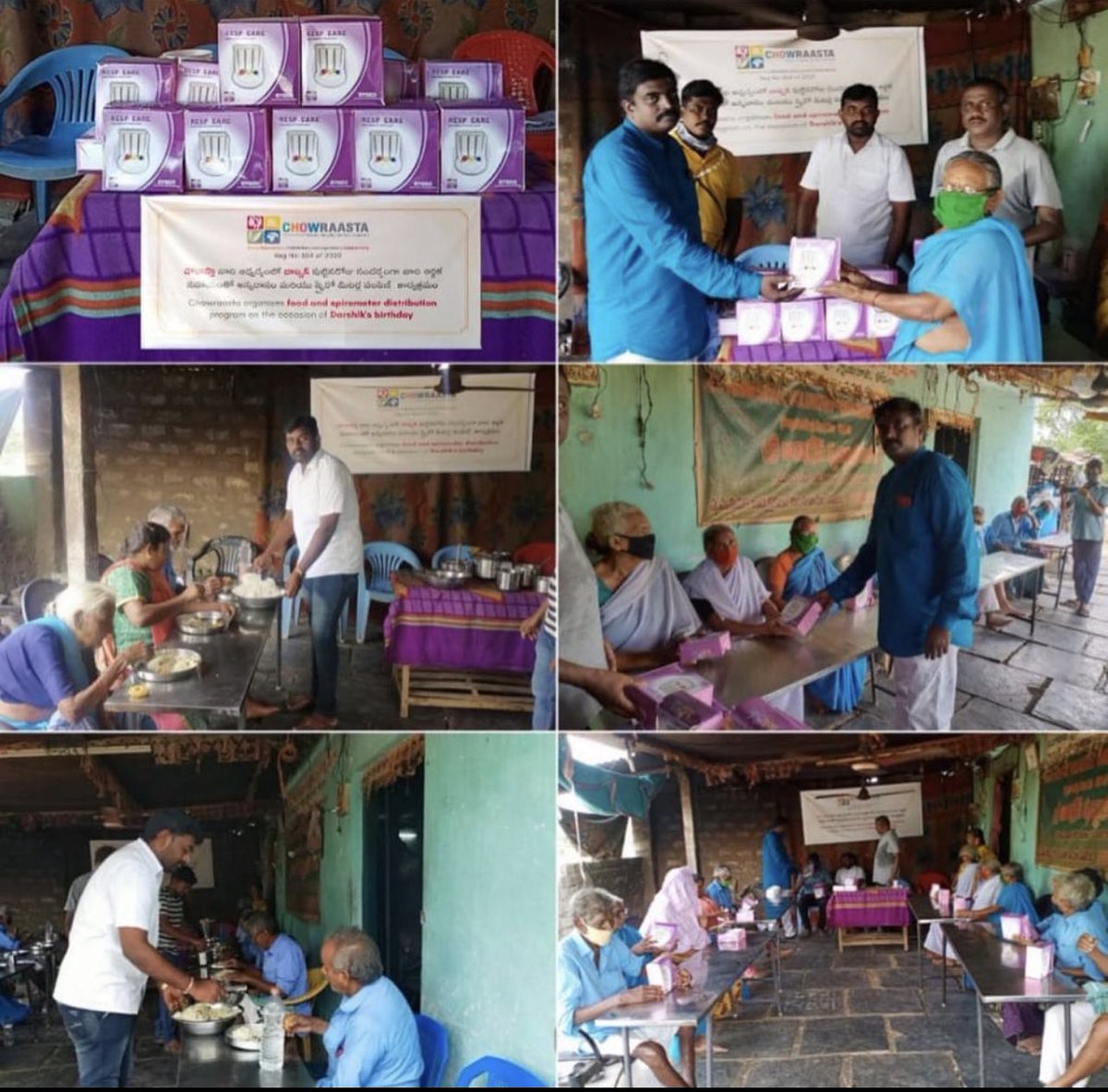 chowraasta's tweet photo. Organised Food and Spirometer for Old-age home and Orphanages in Vizag, Chittore, Gudivada and Gurajala on the occasion of @SriramThota10 son Darshik’s Birthday through @chowraasta . @GDSroy @JyothsnaKatari @KNVIZAG @mohan_padamata @ramasreesuresh https://t.co/bYYzYjJEyA