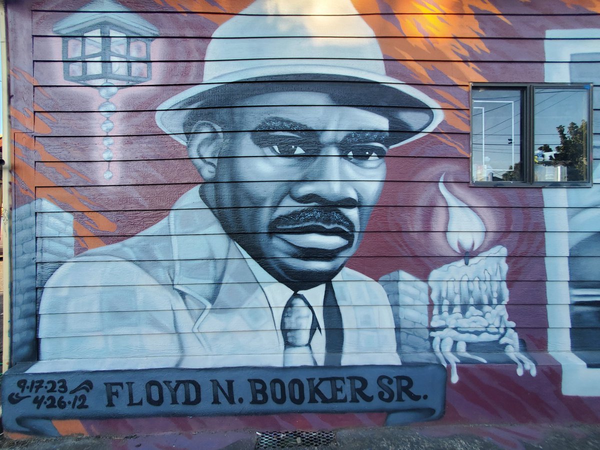 While in #pdx last weekend I came across this mural near @albertastreet. I looked Mr. Booker up tonight. He parlayed his hard work and role as a union shop steward into having enough to buy this building. Unions lifted a lot of Black people out of poverty