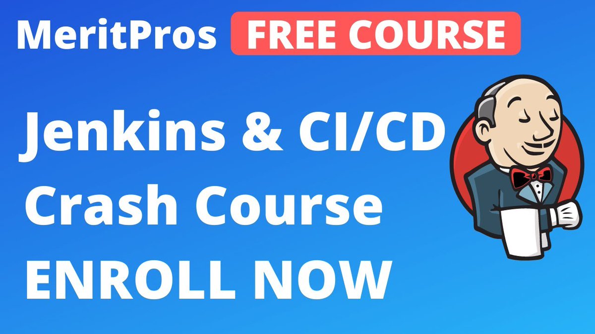 MeritPros's tweet photo. 🔥 Jenkins Crash Course 🔥
🏆📺 WATCH THE VIDEO NOW: https://t.co/iohEO0BxVM 📺🏆

SHARE &amp; INVITE your Friends | Gift them EXPERT Skills

#Jenkins Pipeline  #JenkinsCrashCourse  #Jenkins #Meritpros https://t.co/BbMAts104r