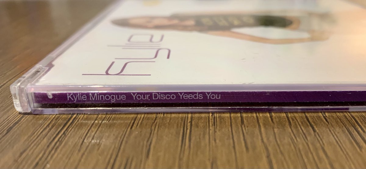 spjury's tweet photo. Ummm someone forgot to spellcheck 🤦‍♂️🤪 #KylieMinogue #YourDiscoNeedsYou #CDMisprint #AustralianCD https://t.co/3lTcga8AE4