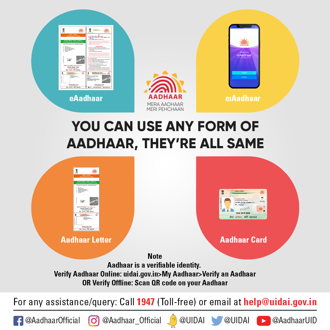 Aadhaar tweet media