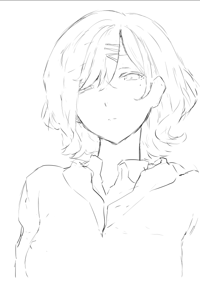 塵屑を見るかのような眼でシャニPを視る樋口円香の習作です。 