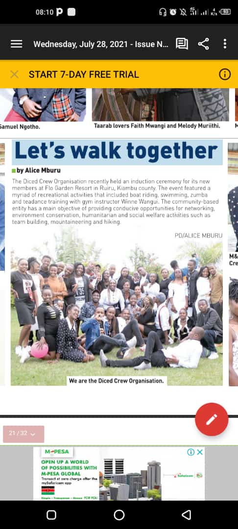 WaseeDiced's tweet photo. Catch us in People daily and see what we do. Join us during our charity event aimed at feeding 36 kids in Thogoto. 

#Wearewalewasee
#wearefriends
#weareafamily
@Kiss100kenya 
@KameneGoro 
@Kamene_Jalas https://t.co/RRuqqZOke9