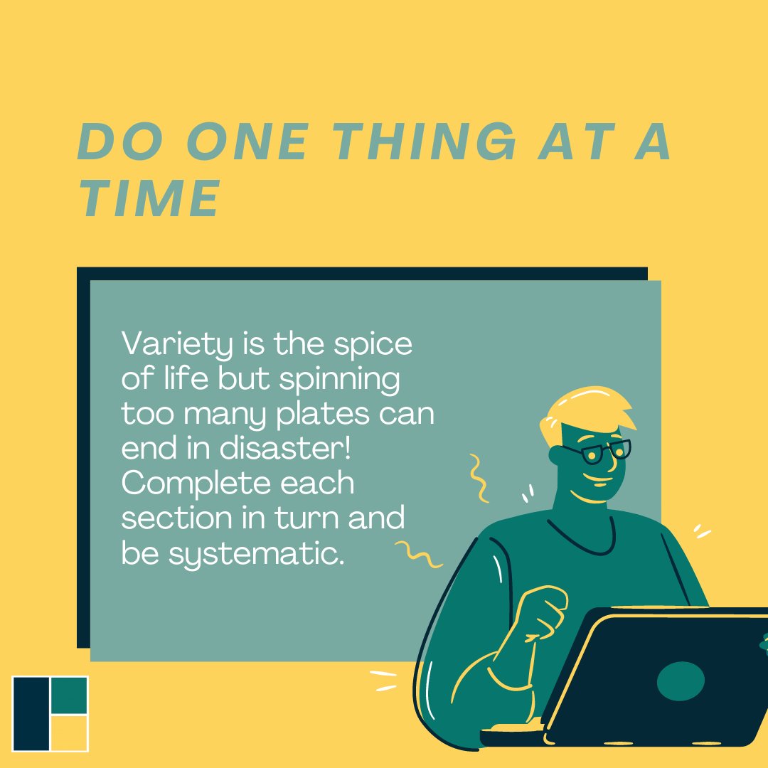weTEACH_online's tweet image. #tipsforonlinelearning #5 Do one thing at a time!
