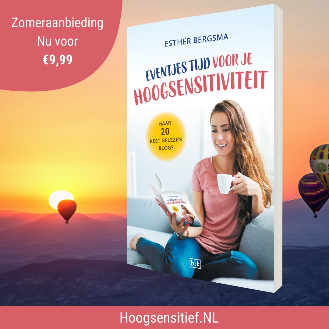 hoogsensitiefNL's tweet photo. We krijgen zoveel enthousiaste reacties over "Eventjes tijd voor je hoogsensitiviteit" dat hij tot 1 oktober van €16,95 voor €9,99 te koop is.

https://t.co/4i5iEyNOjV

#hoogsensitief #hsp #hspboek #hooggevoelig #hoogsensitiviteit #zomeractie #boeken #hooggevoeligheid https://t.co/BOMfooHOPK