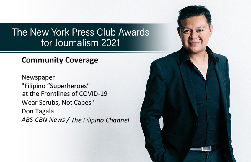 KapamilyaPR's tweet photo. ABS-CBN News Senior Correspondent Don Tagala Wins at the 2021 New York Press Club Journalism Awards https://t.co/yHz0I9sZFr https://t.co/lvdvVnBk5A