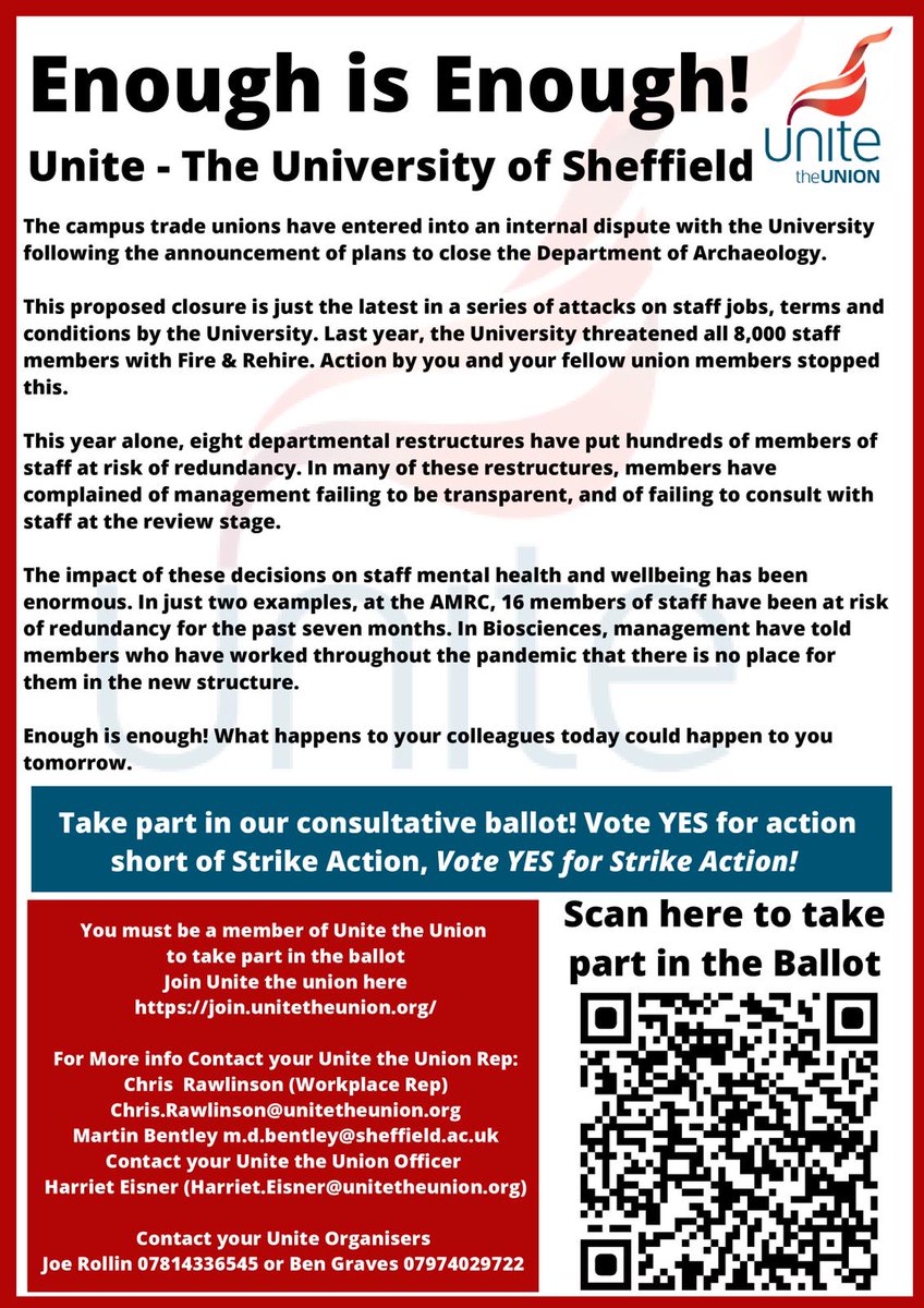 Unite at the University of Sheffield tweet media