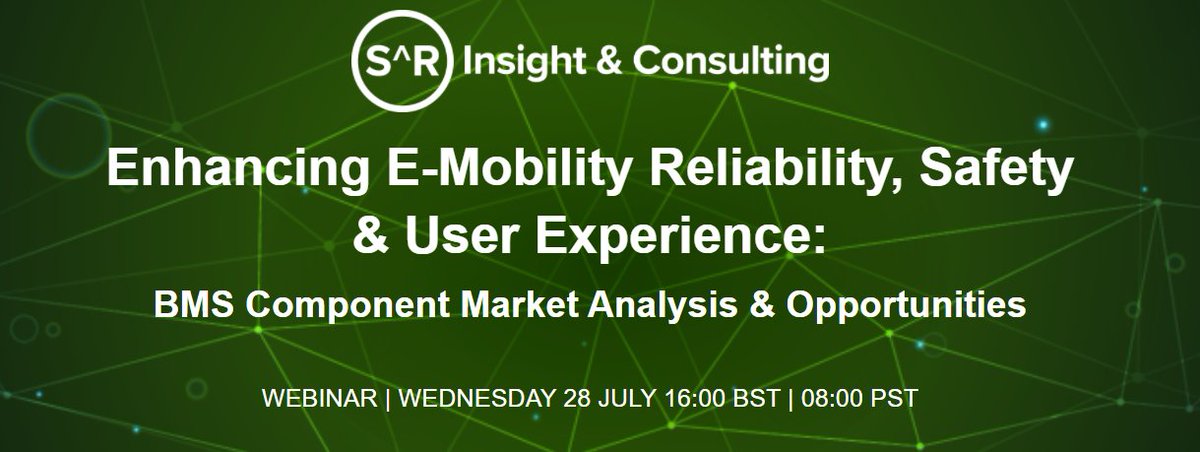 DATAportl's tweet photo. We’re hosting a webinar this afternoon with our Director, Ryan Sanderson, who’ll be talking about the trends, opportunities +technologies relating to E-mobility and the #BMS market. Join us today at 16:00 BST/08:00 PST: https://t.co/VNYokTcpI1
#batterymanagementsystems #emobility https://t.co/bXSmk4ywlQ