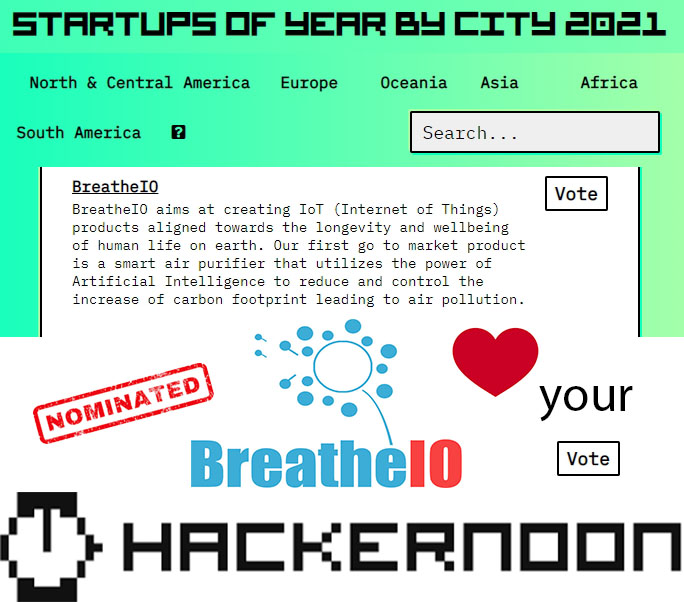 Startups of Year 2021 - By Hackernoon

BreatheIO #BreatheIO #startups #innovation

Vote Here
startups.hackernoon.com/south-asia/lah…