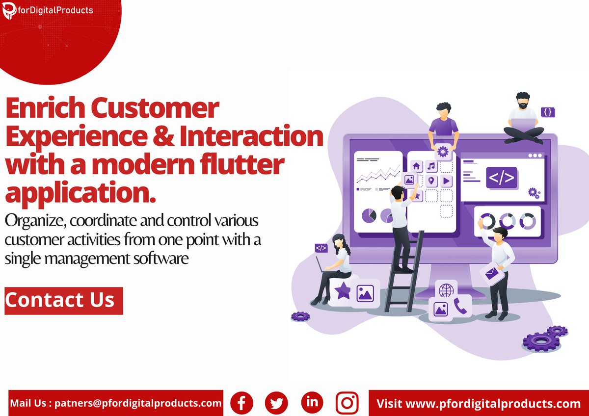 PDiProHQ's tweet photo. Pfordigitalproducts have helped numerous businesses achieve sheer mobility and customer experience through flutter,  how we help you enrich customer experience and grow business through Flutter:
-Rapid development
-Higher User Engagement &amp; Retention #flutter #webdevecompany https://t.co/xBgcPxdp2K