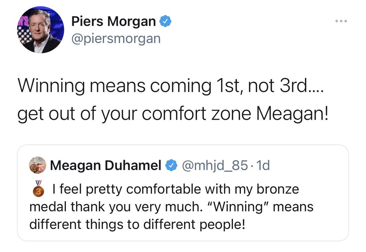 FoxyLustyGrover's tweet photo. TBF Piers Morgan is a Gold Medal cunt. https://t.co/6Ulx9IxN9k