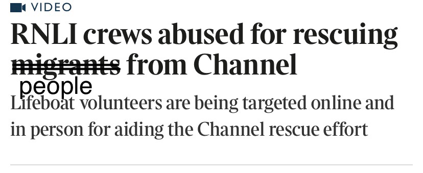 Say “people” not “migrants”.