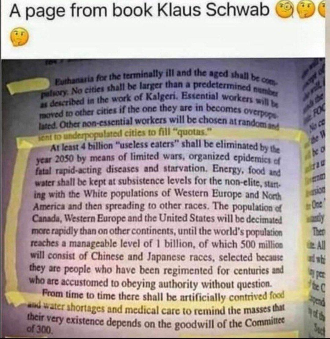 Wake Up Sheep 👇👇This Is There Plan,I Read This 20yrs Ago