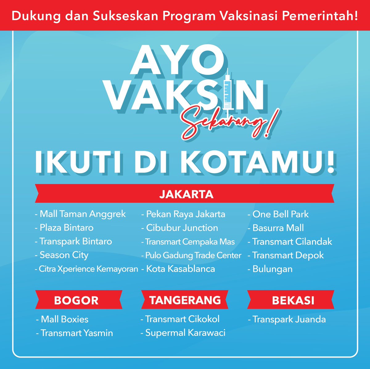 Transmart yasmin bogor vaksin