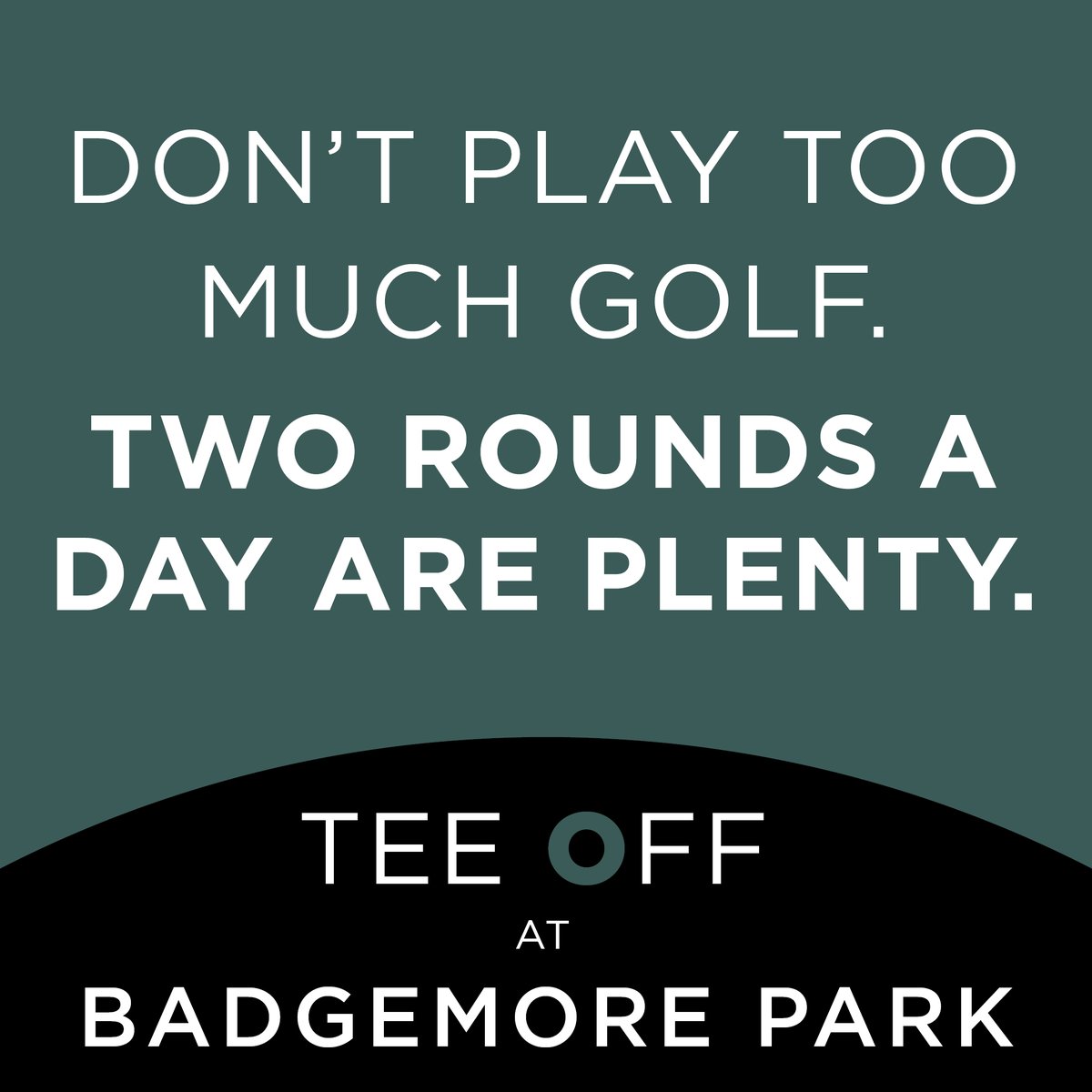 LOVE GOLF? ⛳

Book a round (or two) at Badgemore Park!

Click the link below to book  👇

ow.ly/J70U50FyWNR