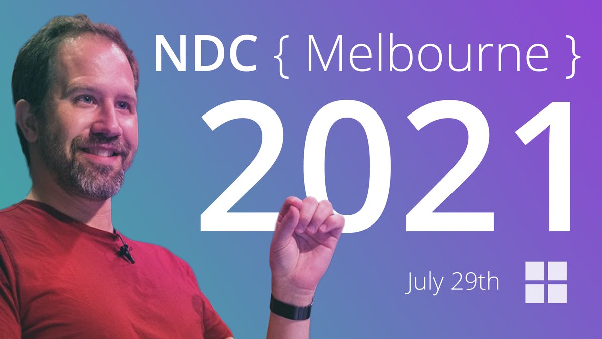 SSW_TV's tweet photo. 📢 Get ready for NDC Melbourne with keynote presenter @shanselman 
⠀⠀
⚡ Live &amp; Free on YouTube on the 29th of July!

👨‍💻 Featuring 10 speakers, 8 technologies and 10 talks. Tune in for an exciting day of @NDC_Conferences LIVE from Melbourne

#NDCMelbourne https://t.co/Cw0wuIWsdY