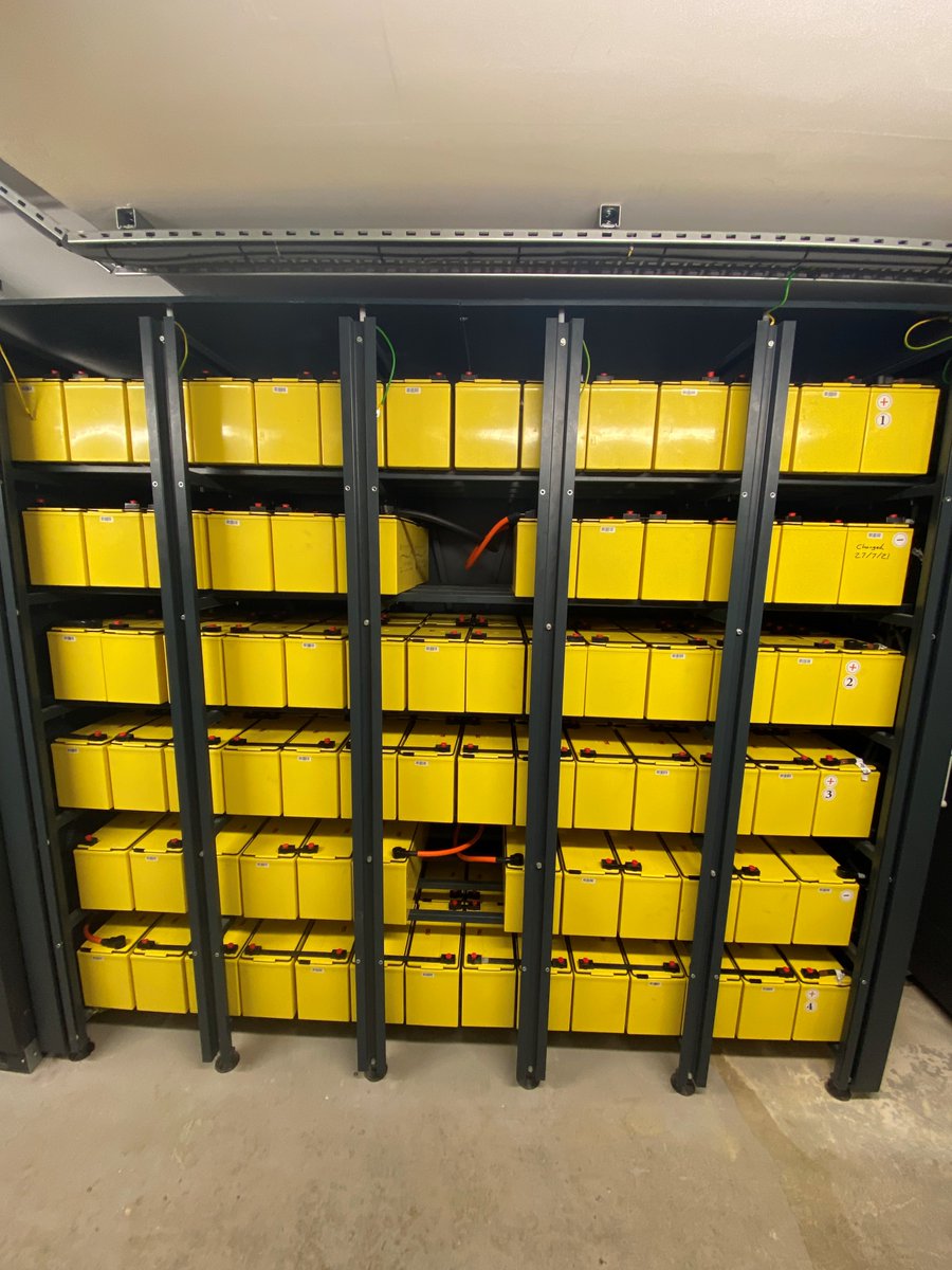 Just the first cabinet of over 30 tonnes of batteries being replaced for a client.