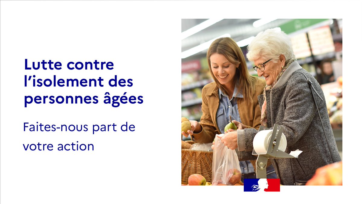 Sante_Gouv's tweet photo. Vous êtes une association, une collectivité locale, une entreprise, un particulier. Vous avez initié une action pour lutter contre l’isolement des personnes âgées ? 📝Remplissez le formulaire pour nous faire découvrir votre initiative ➡ https://t.co/jTpw5Q0FMu https://t.co/Zpj5Oxi5NM