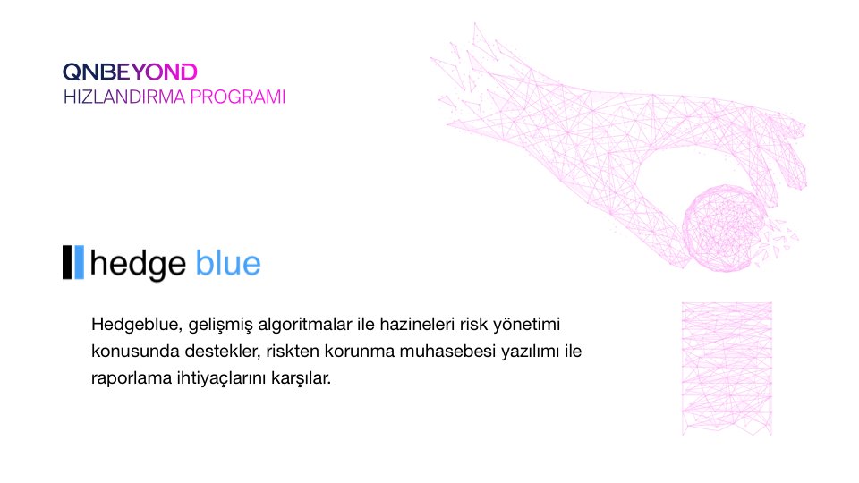 3.dönem girişimlerimizden <a href="/Hedgebluecom/">Hedgeblue</a>, riskten korunma muhasebesi (hedge accounting) yazılımıyla 10’dan fazla müşterisinin 5 milyar doları aşan hacimdeki riskten korunma işleminde gelir tablolarına 500 milyon dolardan fazla olumlu etki sağladı. hedgeblue.com