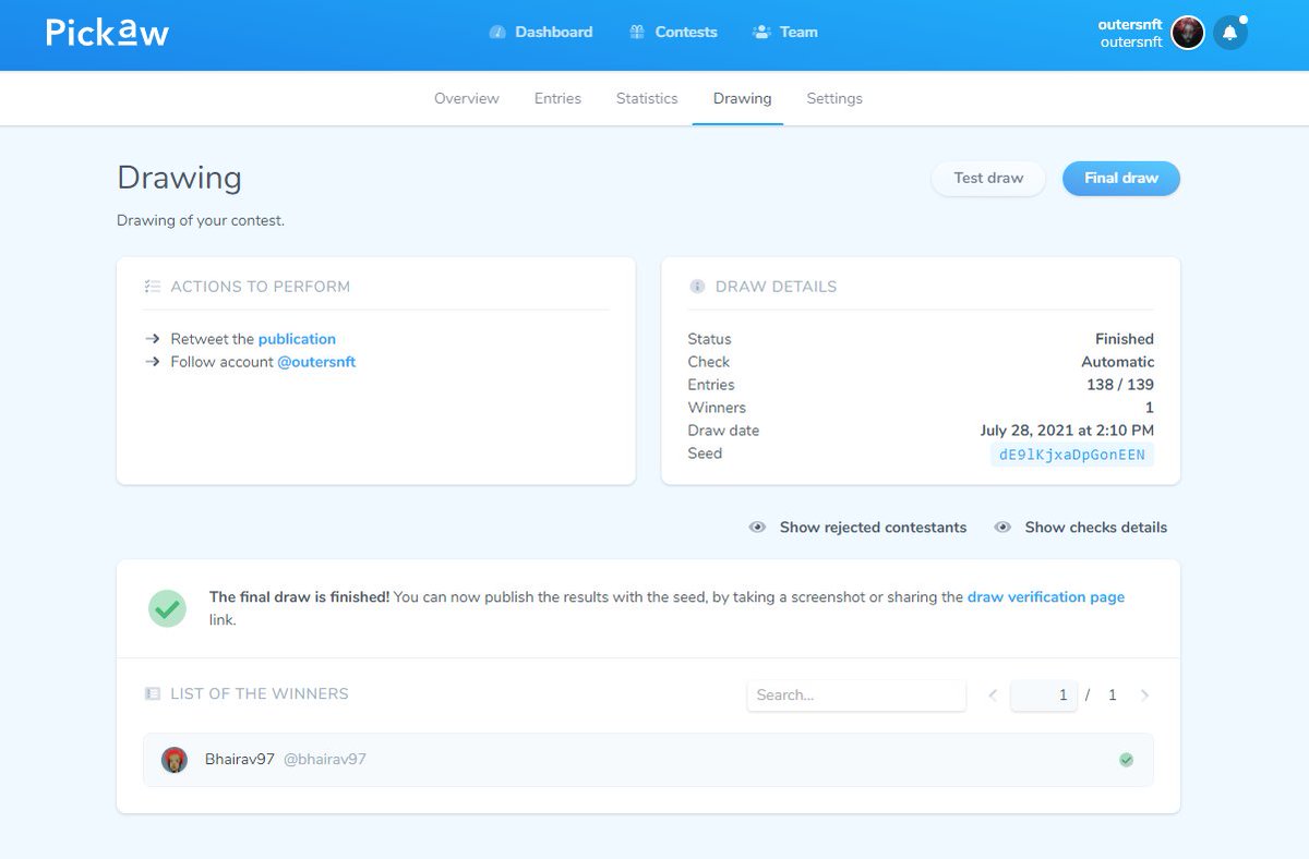 OUTERS | NFT tweet media