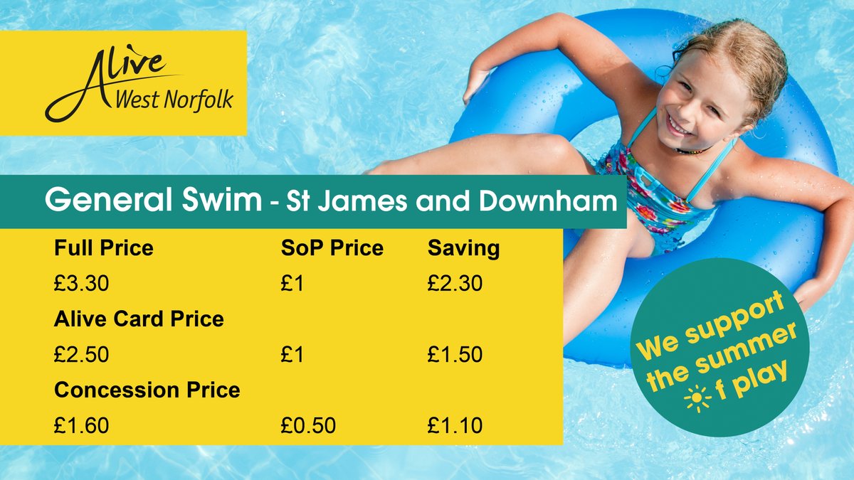 We’re pledging our support for the #SummerOfPlay.
Give children
• time
• safe space
• opportunities
to play this summer and help them recover from a lonely year indoors.

Over 80 play areas to enjoy &amp; reduced price activities at <a href="/Alivewestnor/">Alive West Norfolk</a> 
alivewestnorfolk.co.uk/holiday-activi…