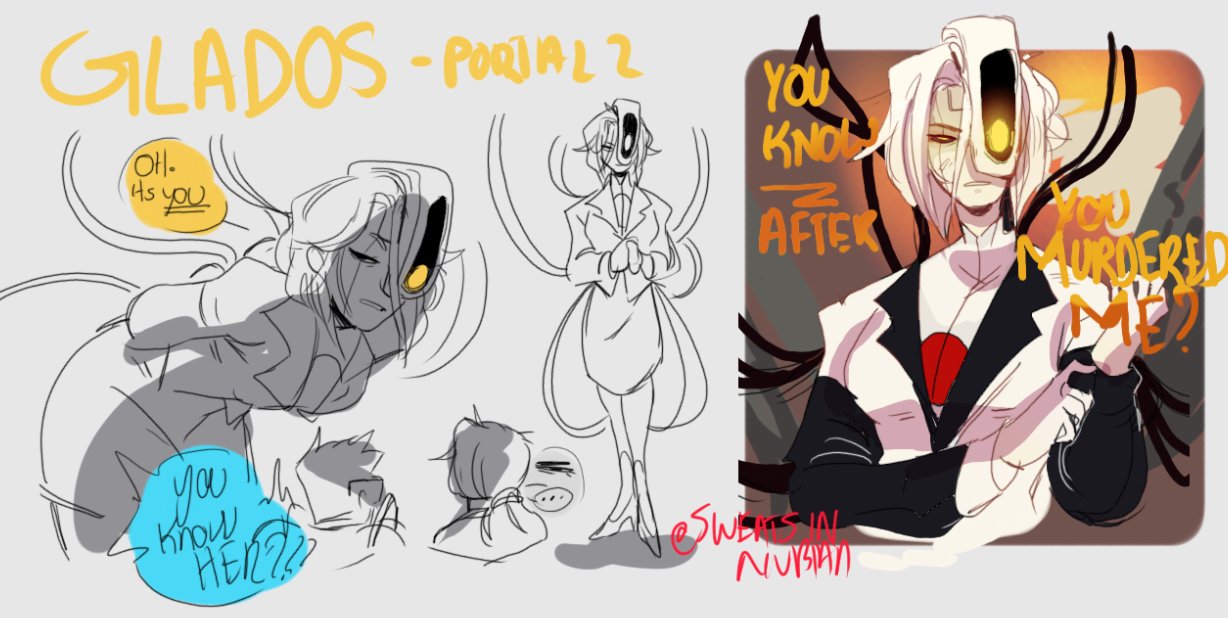 ✦ Kou on Twitter: "Been playing Portal lately and i already love it have my  poor attempt on drawing Glados as a " human " #Portal #portal2 #fanart  https://t.co/f0VBk8EnDr" / Twitter
