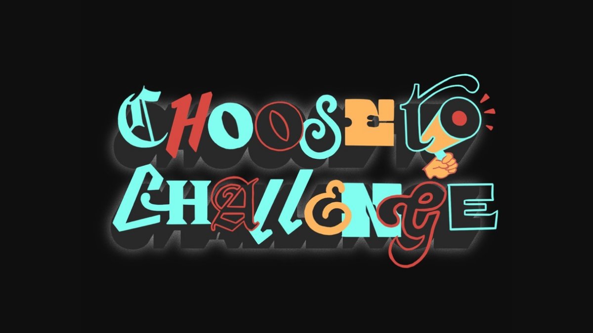 womensday's tweet photo. Thank you to designer #Jennifertran for your #ChooseToChallenge creation & for your pledge to make a change in 2021 & beyond ππΎ "Letβs challenge #inequality, #genderbias, #discrimination, stereotyping, & make 2021 the year of #genderequality." β #WomensDay #Equality #Typography https://t.co/JVyhK1vr2b