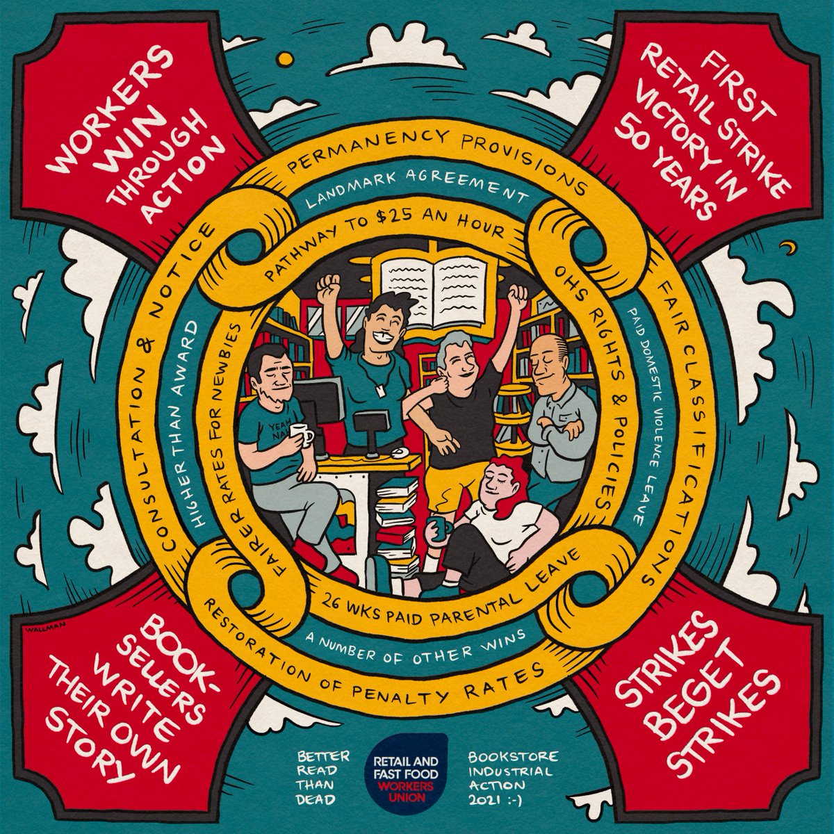 At 7:30pm AEST on Thursday night workers at Better Read Than Dead will share what they won and how they won it. Join by Zoom or Facebook Live. It's an inspiring story of collective action and solidarity. Watch history being made. #fightbackwithRAFFWU 
fb.me/e/kpIKhfLUQ