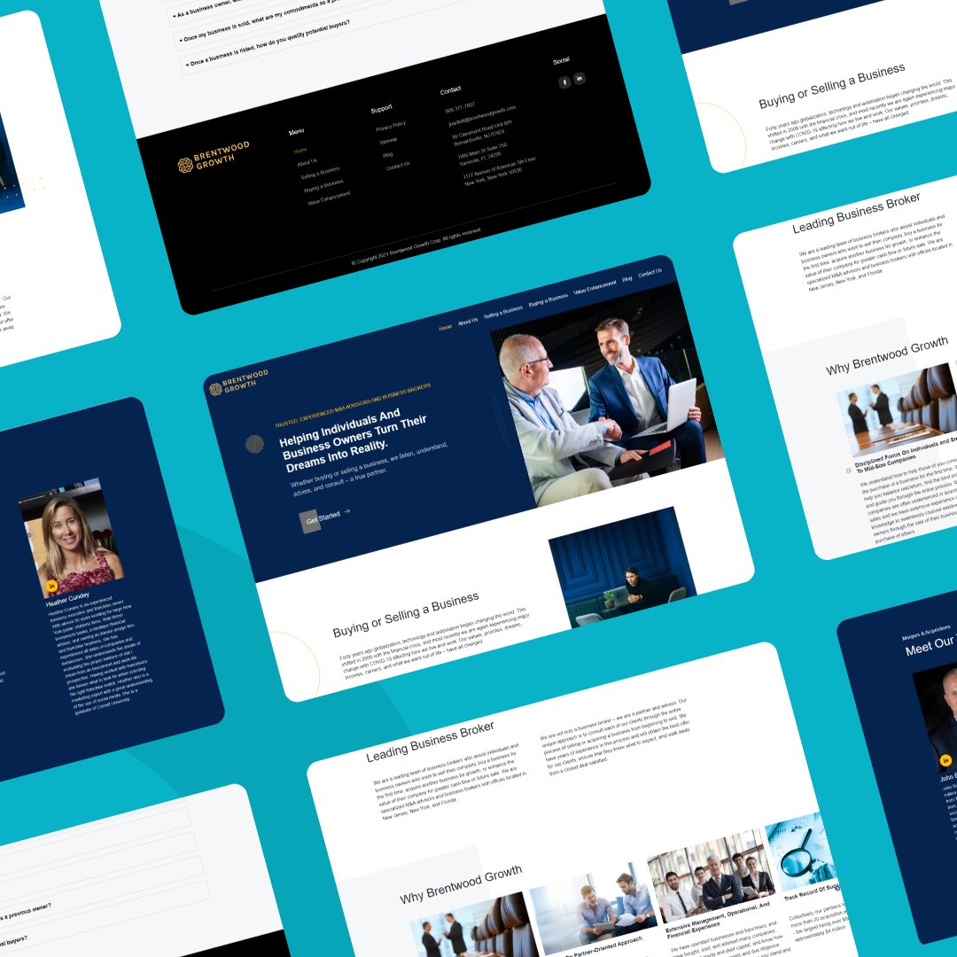 CodingPixelUS's tweet image. A glimpse of our work for, Brentwood Growth!
Brentwood growth is an investment company where individuals can buy and sell businesses.
#codingpixel #developer #coding #programming #programmer #javascript #code #coder #webdeveloper #python #java #html #software #technology #web