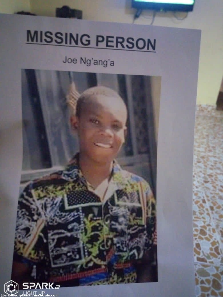 a3Route's tweet photo. 10:47 Missing Child!! Missing Child!! He was wearing a black hoodie, grey cargo pants and white sports shoes. He is called Joe Nganga, aged 15yrs a now From two student at Kahu nguini High School.@missingchild_ke  https://t.co/qlCLluGjqv via @ericthediplomat