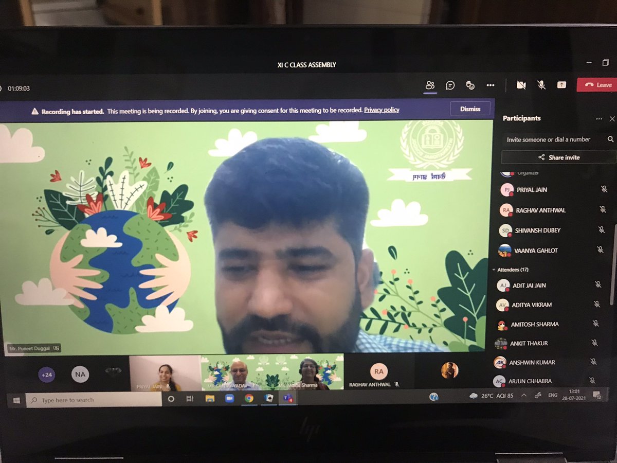 <a href="/MuktaSh37025964/">Mukta Sharma</a> deserves all the credit for being the most encouraging mentor for this prodigious online assembly✨ My classmates did a tremendous job, worth appreciating. What an ecstatic moment for all of us! ❤️
@prriiyall <a href="/dakshyani_m/">Dakshyani Murari</a> @akankshaasasan  <a href="/GahlotVaanya/">Vaanya Gahlot</a>