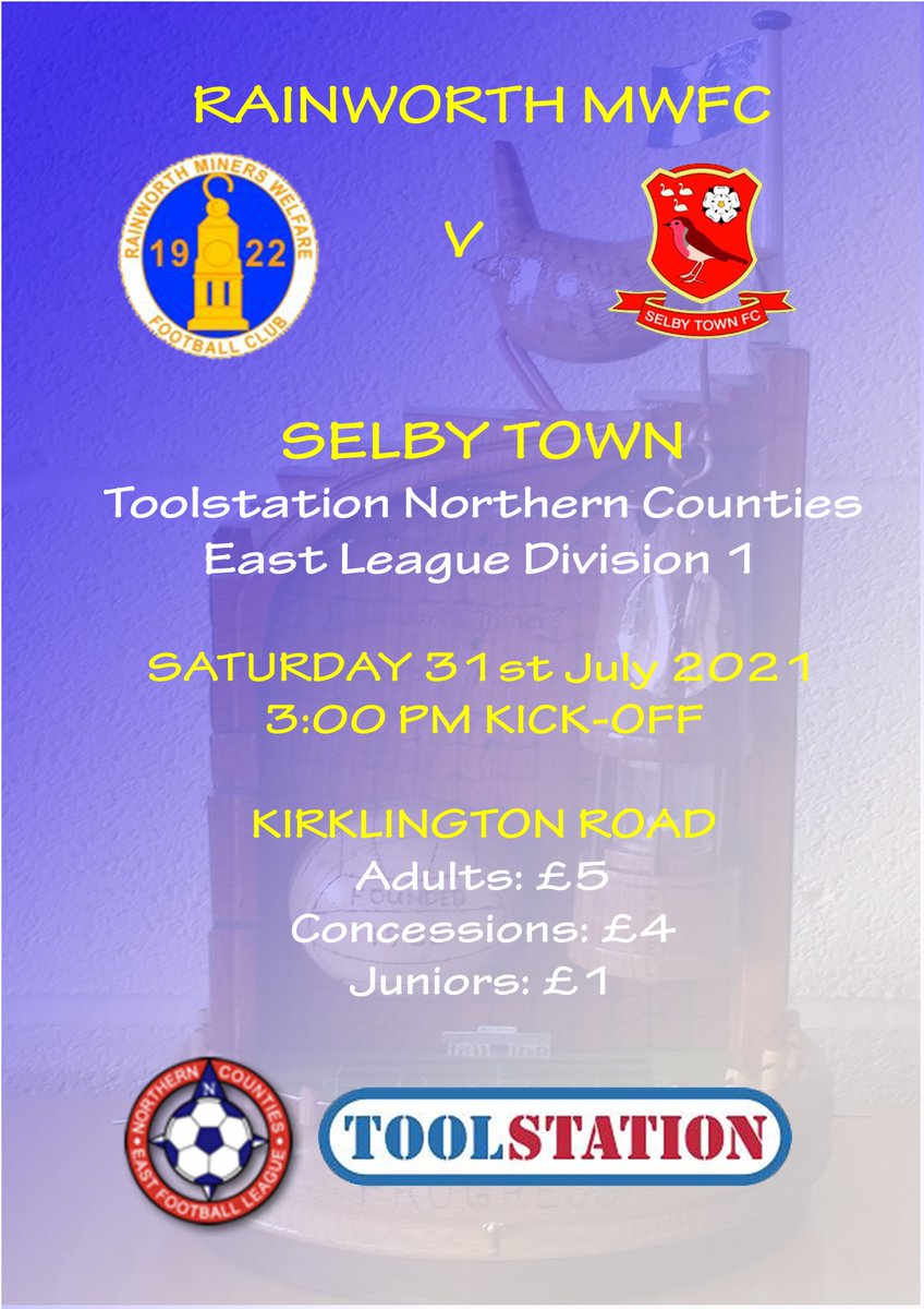 RainworthMWFC's tweet photo. Get yourself down to Kirklington Road this Saturday for the opening game of what hopefully proves to be a completed season. Its the Wrens v the Robins @SelbyTown_FC, little birds with plenty of fight. #shouldbeacracker https://t.co/sS7haBTklC