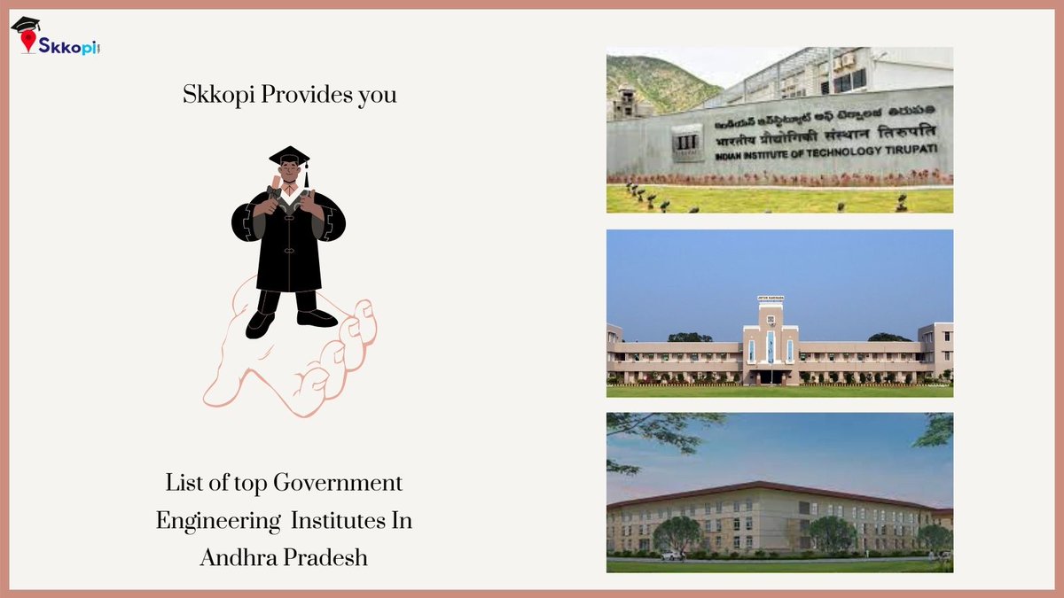 skkopiservices's tweet photo. Check out the list of Top Government Engineering Institutes in Andhra Pradesh. And Check out the institutes offering Courses, Admissions, Fees, Placements, and Scholarships more.
#edcuation #edcuationforlife #engineeringuniversities #apuniversity #iit #iitt #iitttirupati #jntu https://t.co/IAZzWyvubE