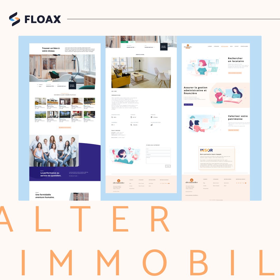 Aujourd'hui nous vous présentons Alterimmobilier , une agence qui vous accompagne dans votre activité de syndic mais aussi dans la gestion, la location et la transaction de vos biens !

Merci à <a href="/AlterImmobilier/">ALTER IMMOBILIER</a>  pour leur confiance !

#UI #uidesign #uiux #agence