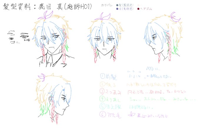 髪型資料のtwitterイラスト検索結果