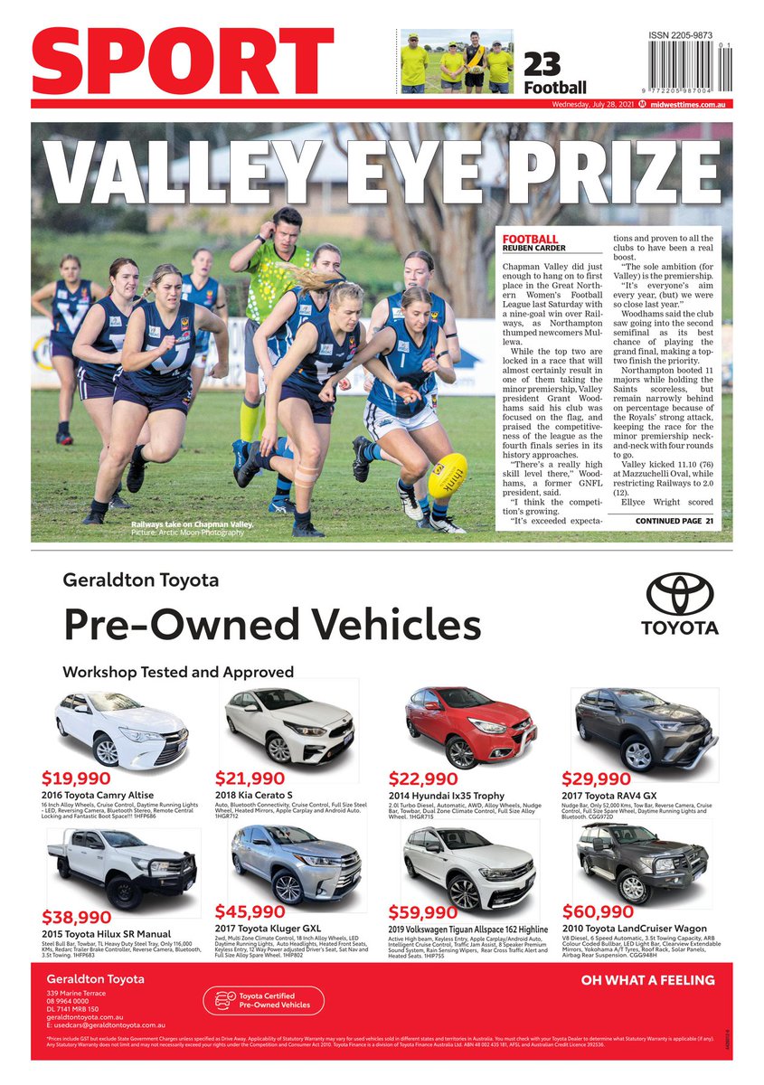 This and more out now: Action is finally being taken on a #Geraldton suburb plagued by boarded-up public housing, a #Carnarvon resident is among WA firefighters flying to Canada and An official investigation into racist slurs at a Mid West footy game this month has ended.