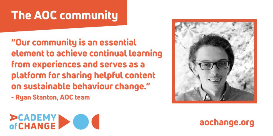 One month ago we were preparing for the final workshop with this round's AoC participants...but the experience &amp; learning doesn’t stop there❗️ 

Our programme alumni are all part of our community, continuing to share best practice &amp; great examples of #behaviourchange projects 💬