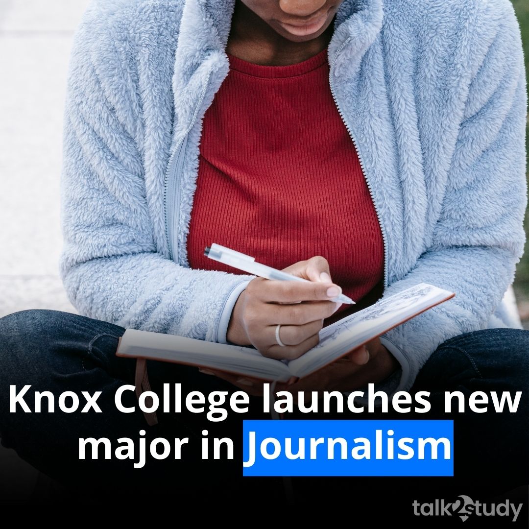 talk2study's tweet image. To help students develop the skills and perspective to become ethical and effective reporters, editors, and communicators, Knox will begin offering a major in journalism starting in fall 2021.📰📰

 #internationalstudent
#edtech
#talk2study