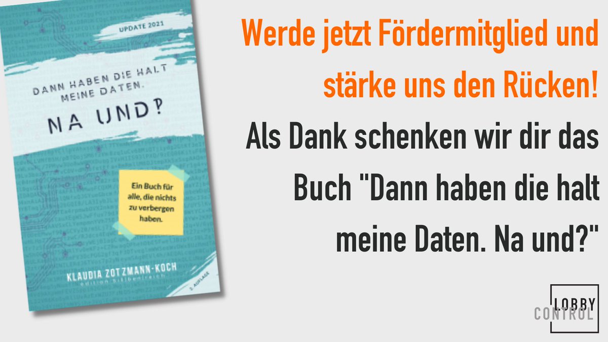 lobbycontrol's tweet photo. Wir wollen die #Digitallobby klar in die Schranken weisen โ das wird uns noch lange beschรคftigen. Um bei Politiker:innen und in den Medien Gehรถr zu finden, brauchen wir Menschen wie Dich! https://t.co/x04vR3zH13