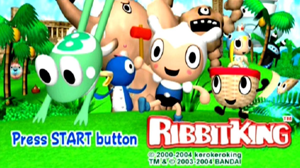 presstofrog's tweet photo. #RibbitKing (2003) || Frog; actually the ball in a sadistic game of golf called "Frolf" where players use a hammer to launch frogs from catapults; did nothing to deserve this; the Frolf Champion gains a material called Ribbinite, presumably made from liquefied frogs. 🐸🐸🐸🐸🐸 https://t.co/Dyazda2ATO