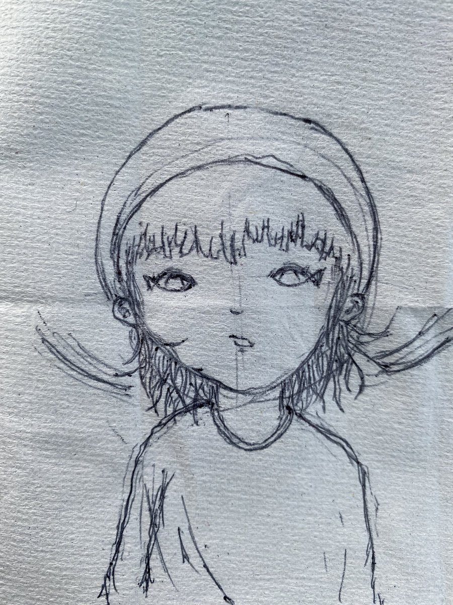 ボールペン画 目の位置を もう少しバランス良く描きたい 微妙な動きのある身 アイム1号 デジタルえんぴつの漫画