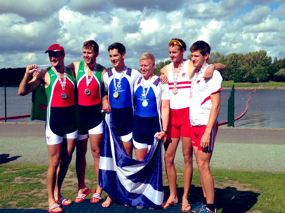 Getting their rough weather training in at Strathclyde Park in 2014…😉

<a href="/angusgroom/">Angus Groom</a> (SCO) + Tom Barras (ENG) at the Commonwealth Rowing Championships - M2x podium.

Also featuring a young <a href="/UnivRowAberdeen/">University Rowing Aberdeen</a> Head Coach!

#NextGen 
#Pathways