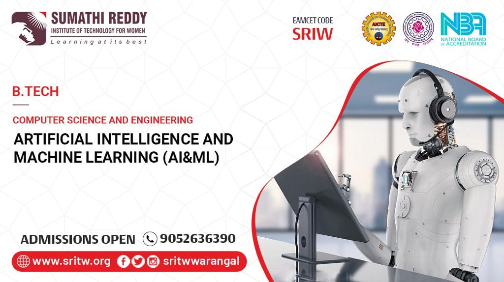 SritwW's tweet photo. Bright up your career at SRITW with #artificial #intelligence and #machine #learning.

visit https://t.co/9AtZ0egKiI

#sritw #college #warangal #engineering #engineeringcollege #women #btech #cource #cources #student #ai #ml https://t.co/Kao2t9u0ky