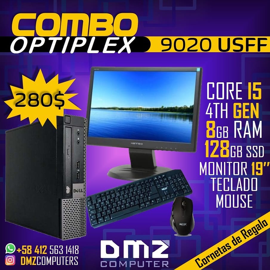 DMZcomputer's tweet image. Oferta Computador Dell Optiplex Core i5 en combo. 
Contactanos por el 04125631418
Síguenos en Instagram 
@dmzcomputers