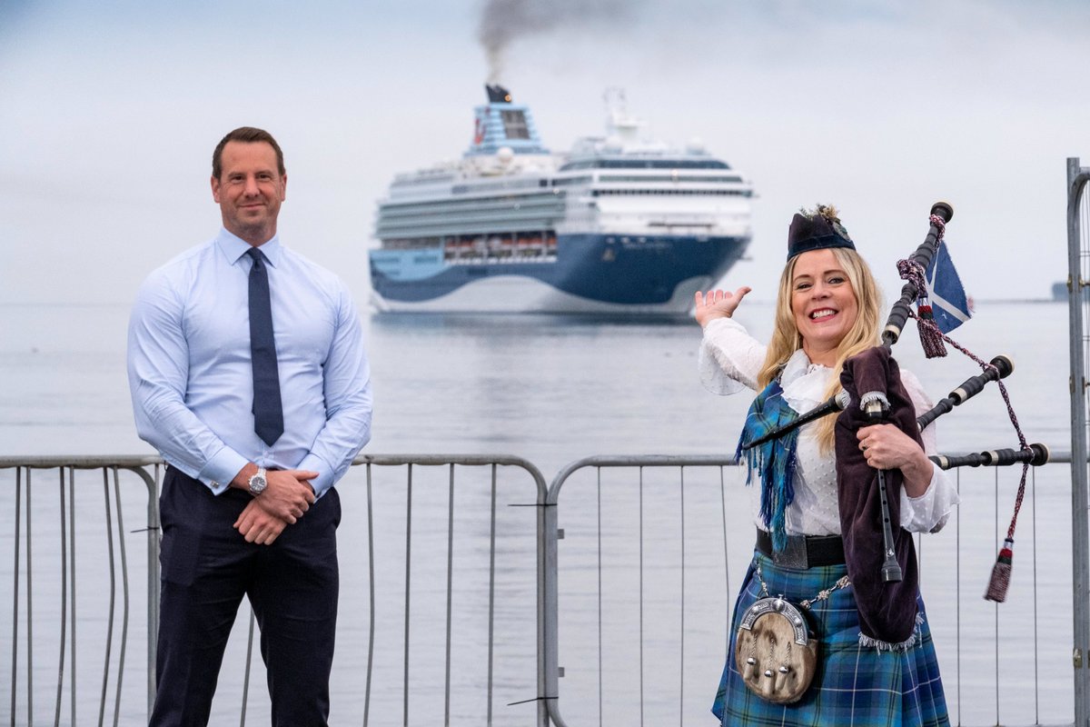 forthports's tweet photo. Today #ThePortofDundee welcomes #TUICruise’s majestic #MarellaExplorer2 as part of her domestic cruise around the UK. This marks the start of the #saferestart for #ForthPorts @capitalcruising 
Read here: https://t.co/wmFtr7Xfjw
#ReturntoCruise @cruise_scotland @CruiseForth https://t.co/M2bIFBwZzw