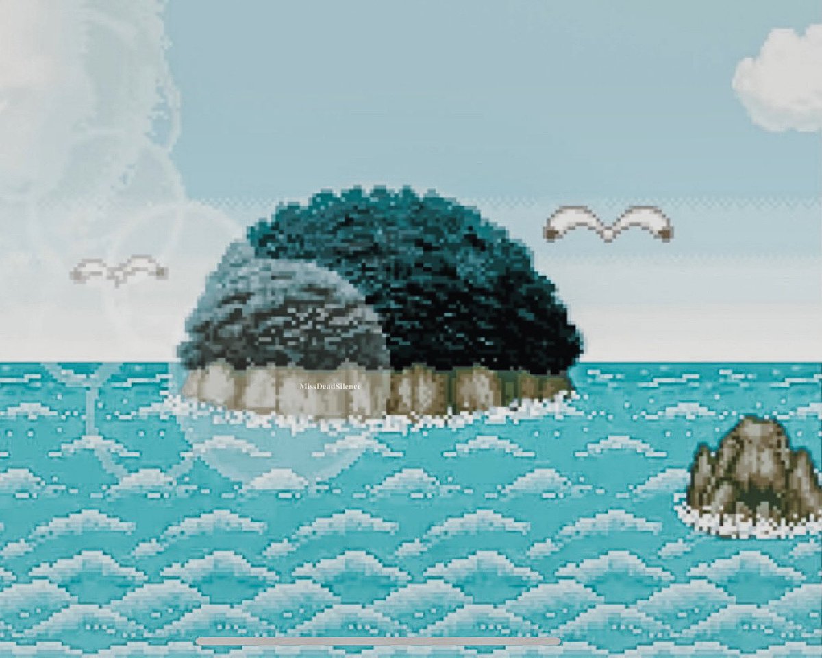 Пиксельное море