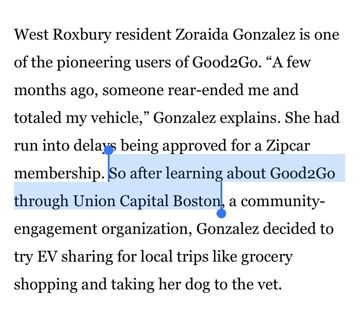 UCBoston's tweet photo. Attend a UCB Network Night + learn about an affordable new energy efficient car sharing program from @NuestraCDC = get highlighted in the @BostonGlobe 😄 You never know what you’ll connect with at Network Night #ucbinaction https://t.co/dNQp4LmAFE